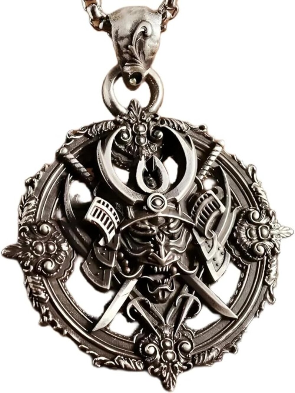 Japanese Black Samurai Pendant